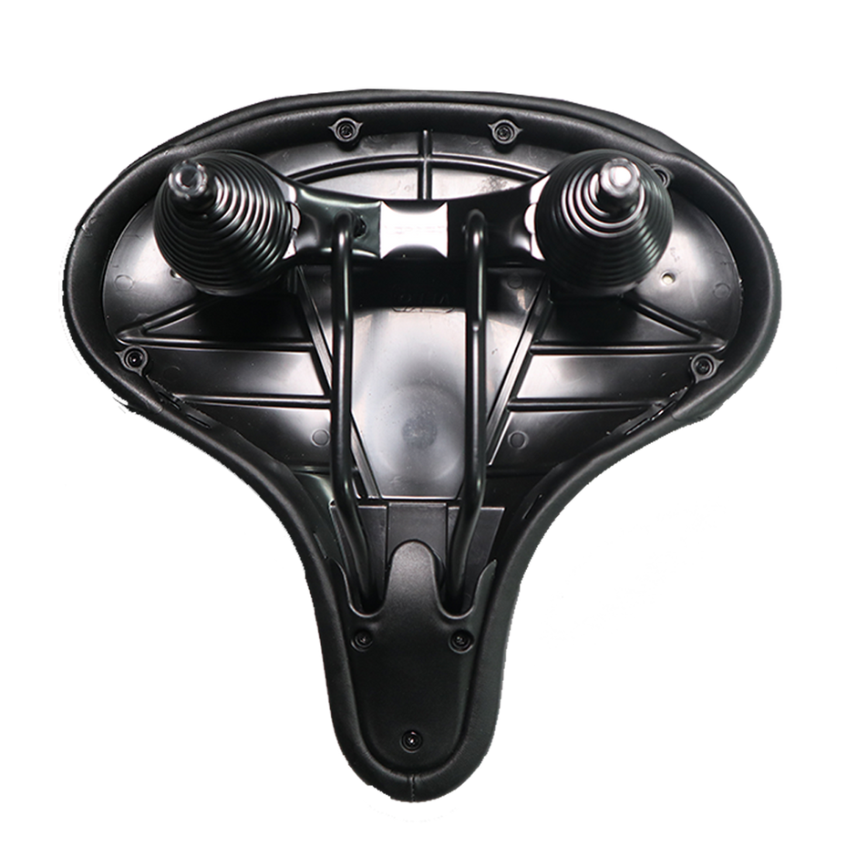 Revi Cheetah seat mounted on the e-bike