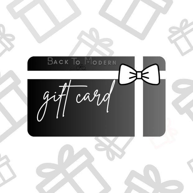 BackToModern gift cards 