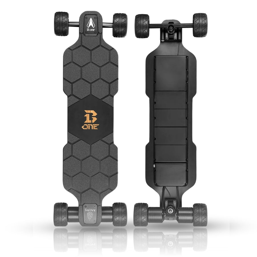 B-One Balrog ZS Direct Drive Electric Skateboard from BackTomodern 2 x 1800 Watts Cloudwheel Rovers 110R Urban Wheels  TKP trucks M50LT LG 12S3P configuration
