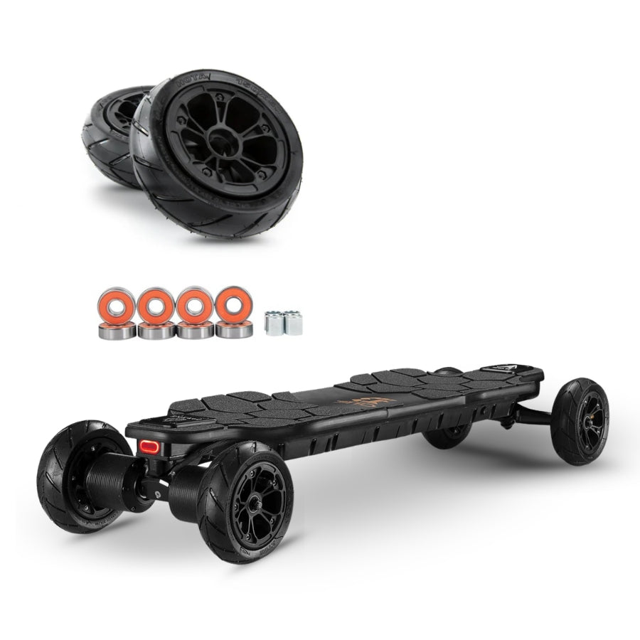 B-One Balrog ZS Direct Drive Electric Skateboard from BackTomodern 2 x 1800 Watts AT Wheels Wheels  TKP trucks M50LT LG 12S3P configuration
