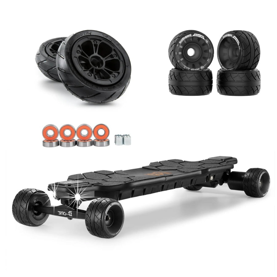 B-One Balrog ZS Direct Drive Electric Skateboard from BackTomodern 2 x 1800 Watts Cloudwheel Rovers 110R Urban Wheels  TKP trucks M50LT LG 12S3P configuration
