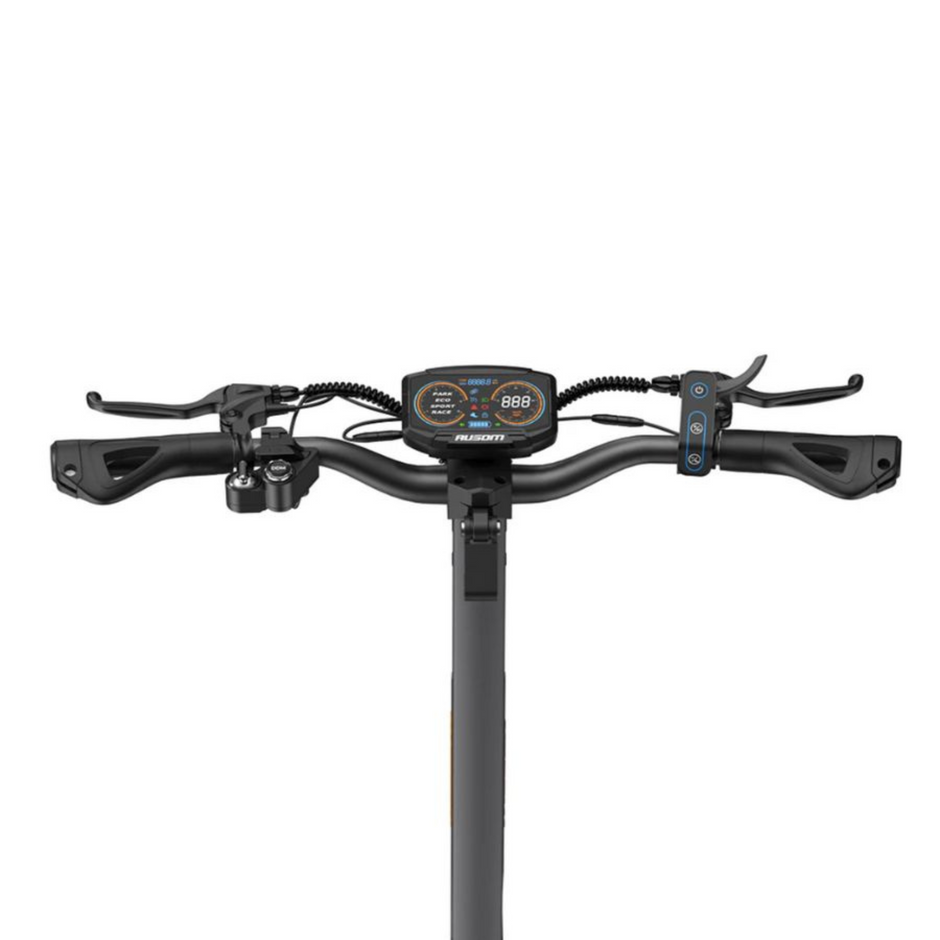 Electric Scooter Ausom L2 Max  handlebar with digital display on a white background