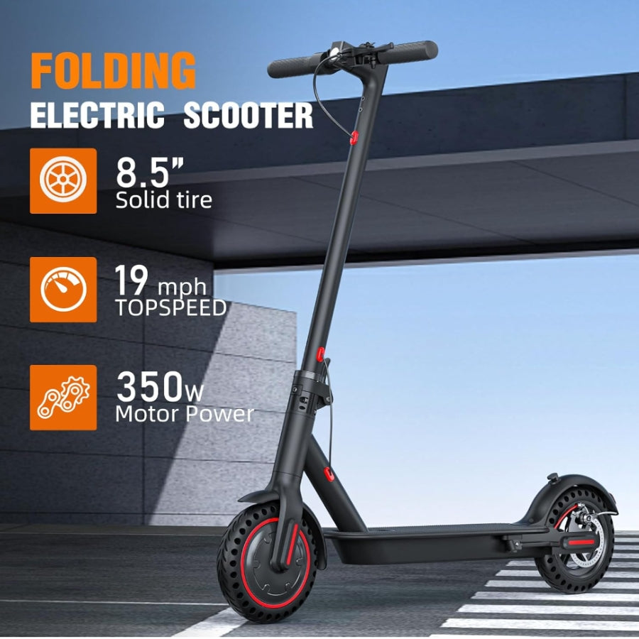 Foldable Electric Scooter with 36V 350W 10.4ah Long Range 8.5inch 8.5