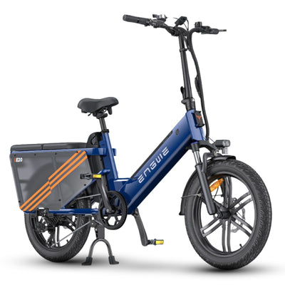 LE20 Cargo BIke Engwe 1300W power 48V 19.4Ah battery Blue Rear seat 