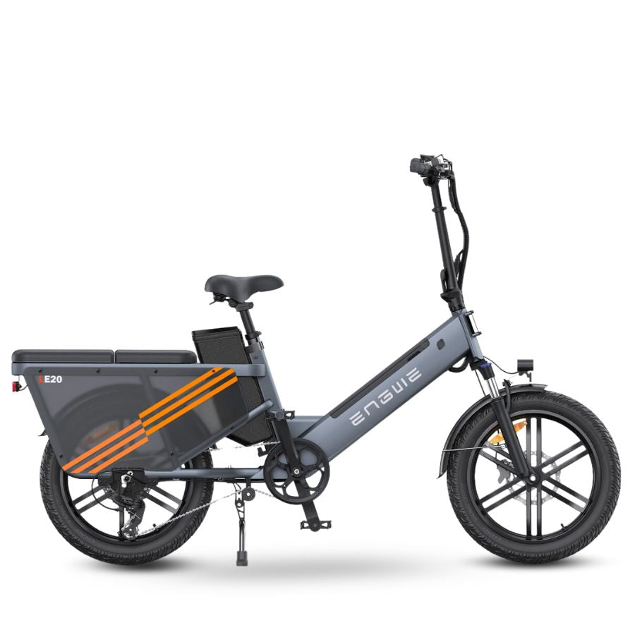 LE20 Cargo BIke Engwe 1300W power 48V 19.4Ah battery Gray Seat 