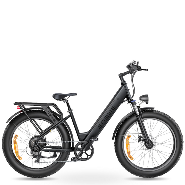 E26 Ebike From Back To Modern Engwe  Black 