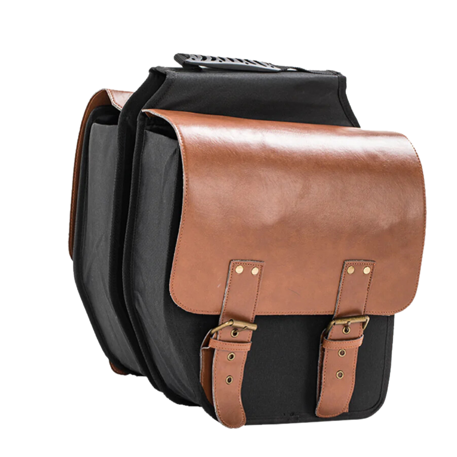 Rear Pannier Leather Saddle Bag