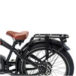 Black electric bike with a brown seat on a white background Cheetah Pro Sale Revi Ebike
