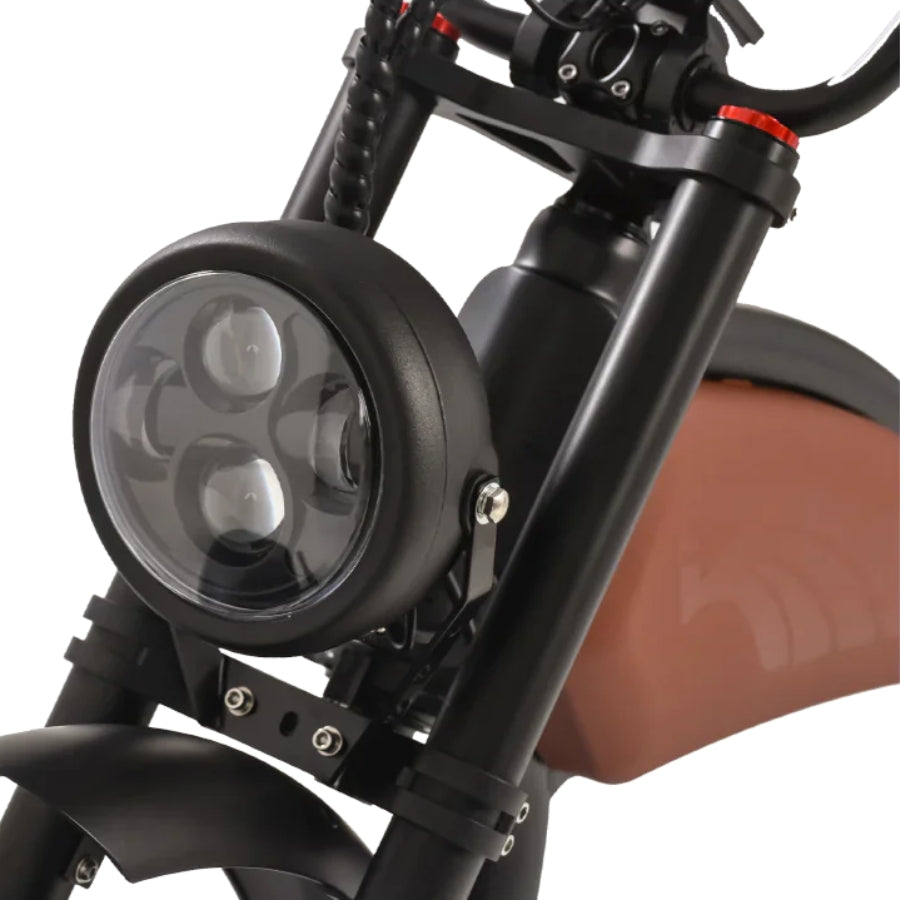 Prowler Vintage Ebike Revi Bikes 20Ah 1500W bafang motor headlight 