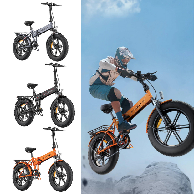 Ep-2Pro Ebike from Engwe and backtomodern Foldable ebike 750W Orange