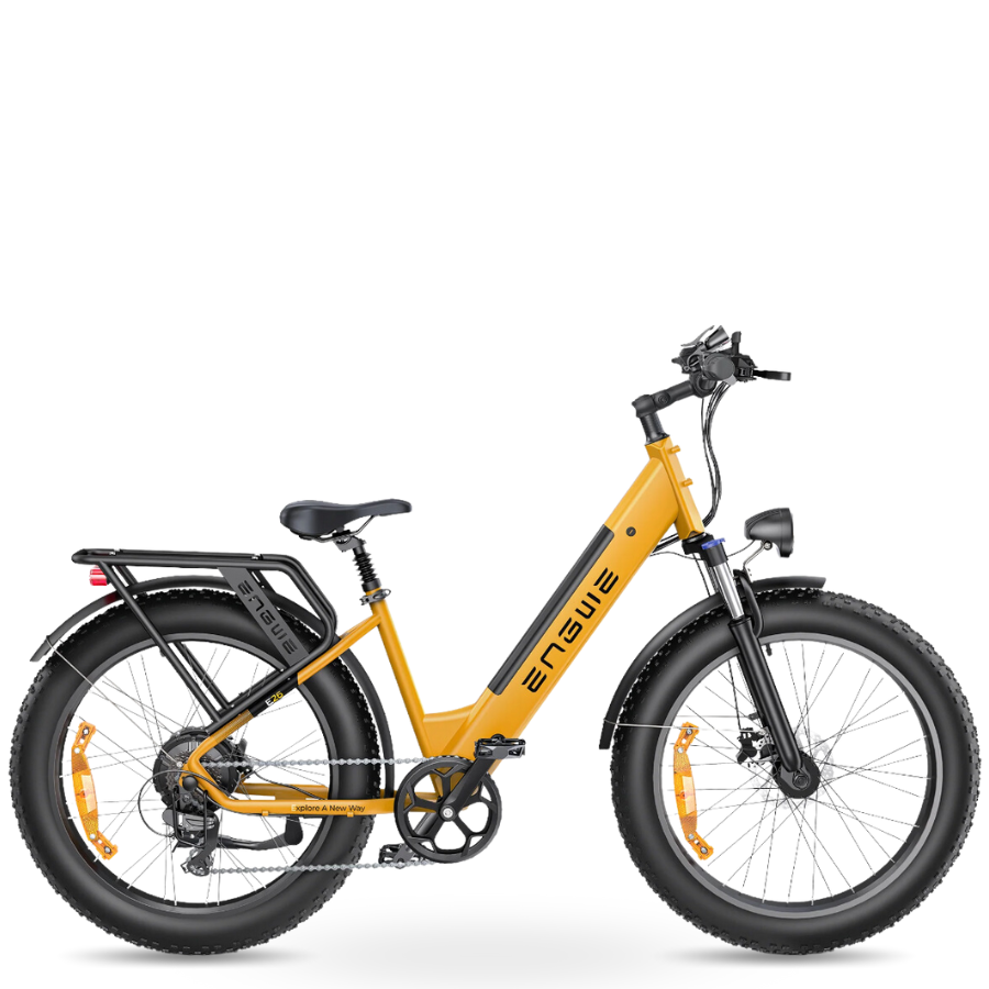 Yellow E26 Ebike From Back To Modern Engwe 