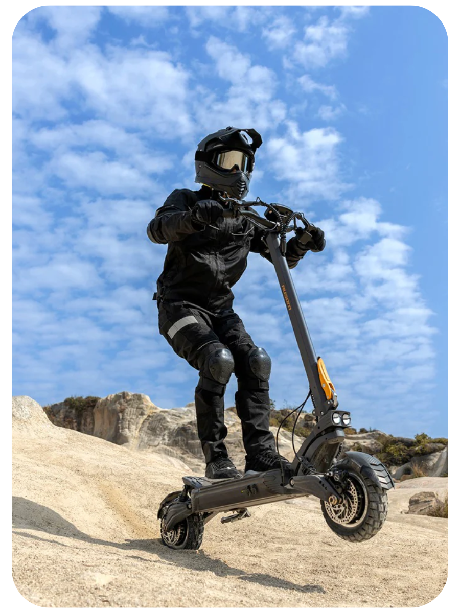 ausom-f1-max-electric-scooter Dual Charge dual motor backtomodern