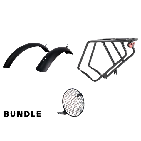 Revi Cheetah rear rack and fender bundle