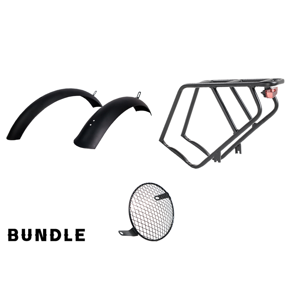Revi Cheetah rear rack and fender bundle