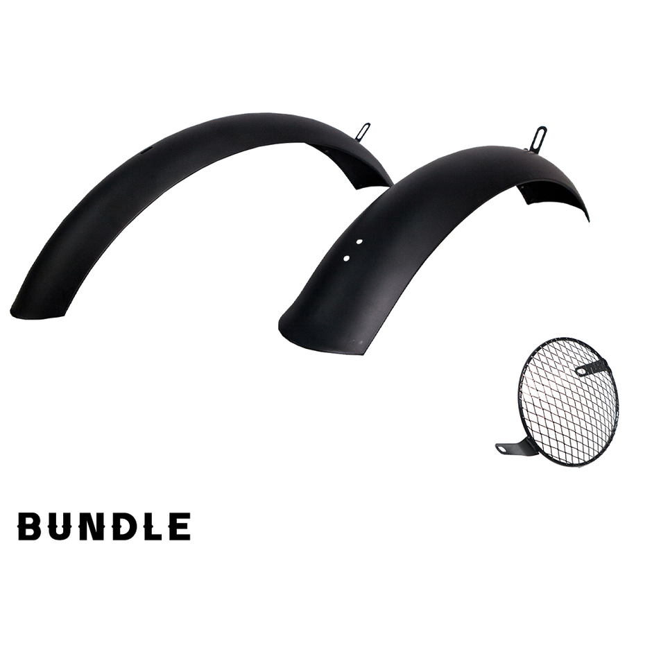 Revi Cheetah steel fender bundle powder-coated black