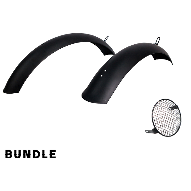 Revi Cheetah steel fender bundle powder-coated black