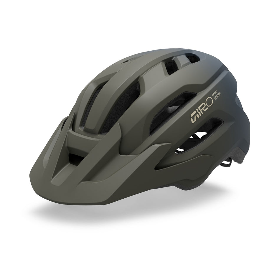 Giro Fixture MIPS II youth bike helmet in Matte Dark Sage/Sapphire on white background