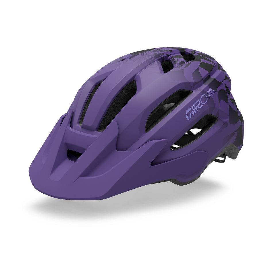 Giro Fixture MIPS II youth bike helmet in Matte Purple Rush on white background