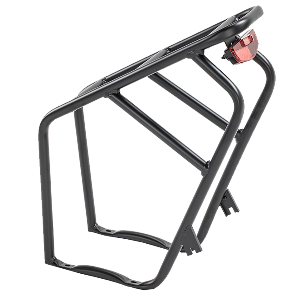Revi Cheetah aluminum rear rack with tail light