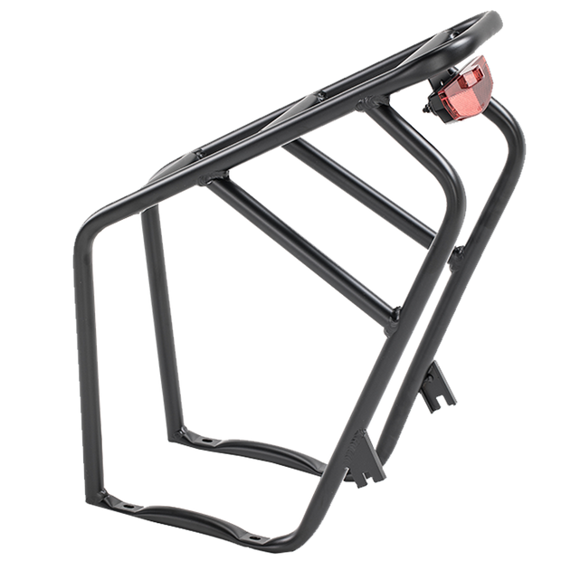 Revi Cheetah aluminum rear rack with tail light