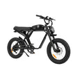 Revi Cougar e-bike in black, studio side profile on white background