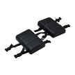 Revi Flux passenger back rests on white background