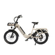 Revi Rebel folding e-bike with the front basket mounted