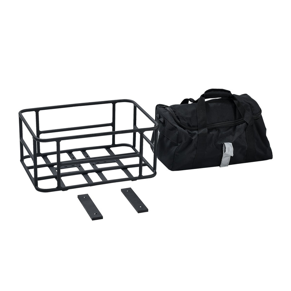 Revi Rebel rear basket with carry bag and mounting straps