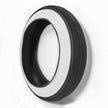 Vee Tire Co. E-Speedster white wall fat tire for e-bikes, angled studio view showing whitewall sidewall and knobby tread