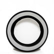 Face-on view of the Vee Tire Co. E-Speedster fat tire's classic white wall ring