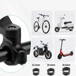 Handlebar shims in 22.2mm, 25.4mm and 28.6mm so the phone mount fits bicycles, scooters and motorcycles