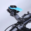 Twist-lock phone mount head on an e-bike handlebar, low-profile minimalist design