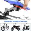Phone snapping onto the twist-lock mount, compatible with bicycles, motorcycles and scooters