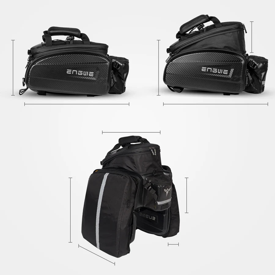 Expandable Large Engwe Pro Bag 17-35L Bike Rack Bag
