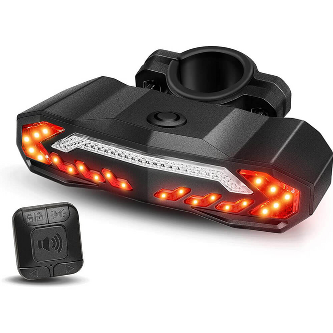 Smart Bike Tail Light | Turn Signals | Alarm Kit w/Remote Control